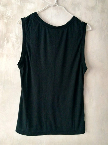 Remera/musculosa Sin Mangas Zoom Negra