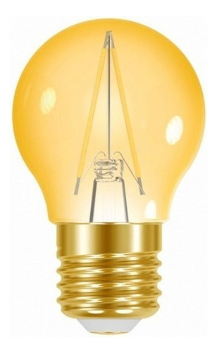 Lâmpada Led Filamento Vintage Globo G45 Taschibra E27 Bivolt Cor da luz Amarelo 100V/240V