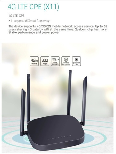 Módem Casa U Oficina X11 4g Lte Cpe 300mb Liberado Max Wifi