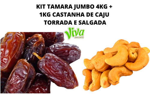 Tamara Jumbo Carnuda 4kg + Castanha De Caju T/salgada 1kg