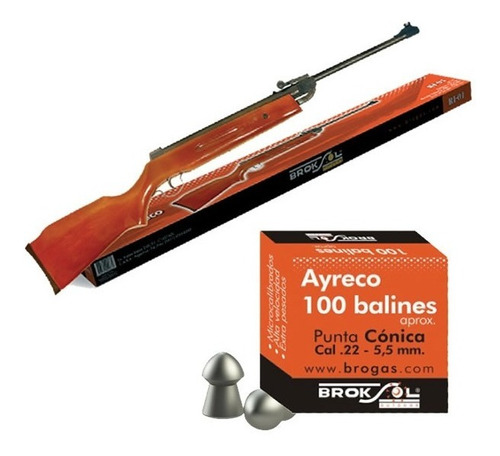 Rifle Aire Comprimido 5.5mm + 1000 Balines Camping Pesca