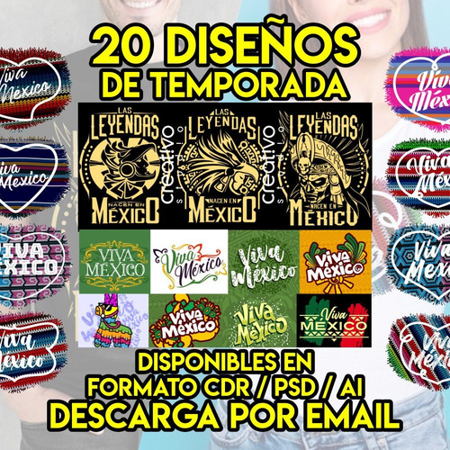Vector Pack Mexicanisimo, Archi Editables En Varios Formatos