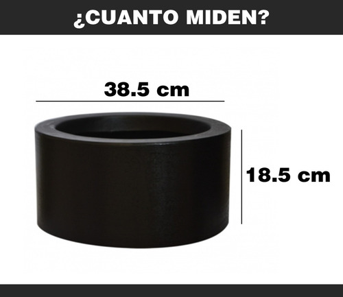 Imagen 7 de 7 de Maceta Minimalista Cilindro Mejor Que Fibra De Vidrio .93