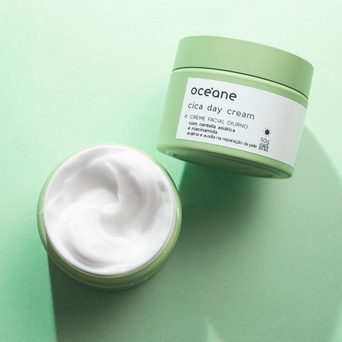 Creme Facial Diurno Océane Cica Day Cream 50g Momento De Aplicação Dia Tipo De Pele Normal