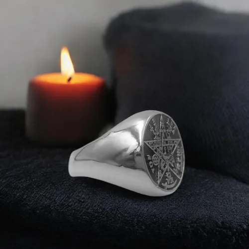 Anillo tetragramaton en plata hotsell
