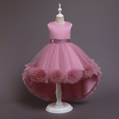 Vestido De Princesa Para Niñas De Cola Actuación De Piano