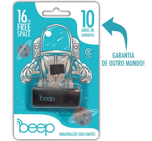 Imagem 5 de 5 de Kit Com 3 Cartão De Memória Beep 16gb Class 10 2x1 Atacado