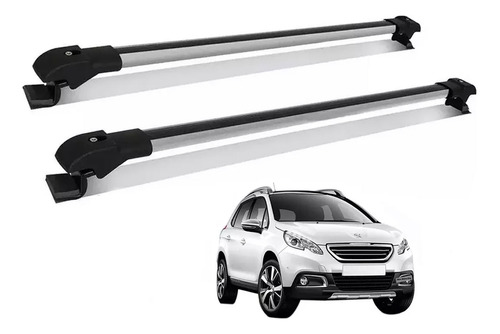 Travessa Peugeot 2008 Rack Bagageiro Slim Preto Ou Prata