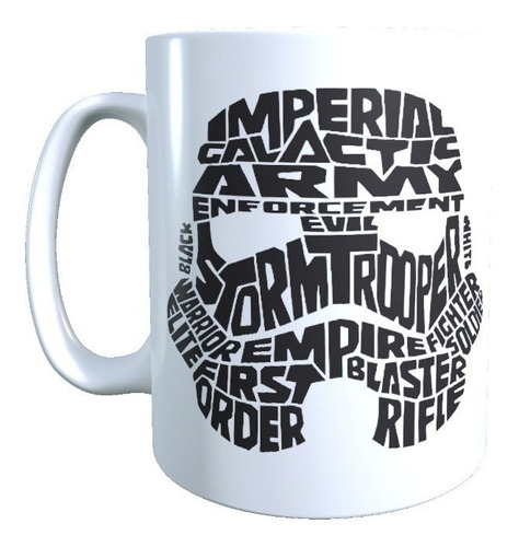 Taza Diseño Stormtrooper Star Wars Caligrama