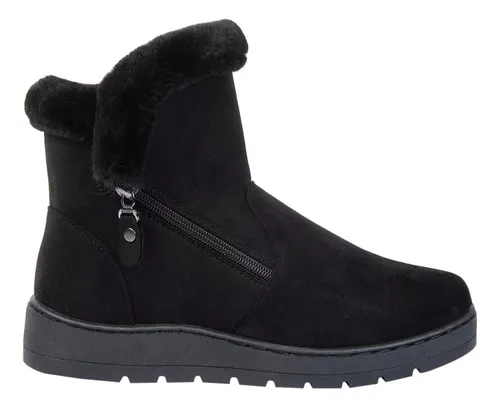 comprar Bota Invernal Confort Forro Peluche Shosh Negro Mujer 301