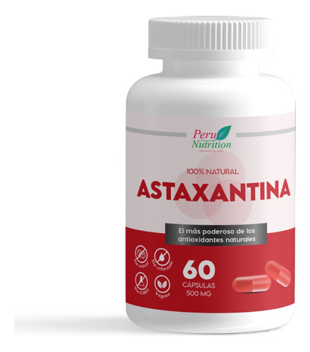 Astaxantina (haematococcus Pluvialis) 500 Mg - 60 Cápsulas