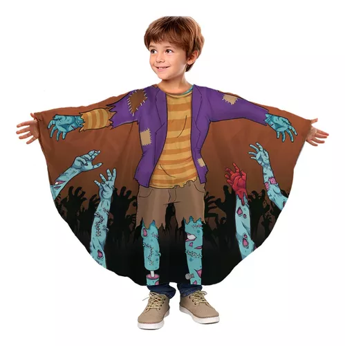 Fantasia Halloween Menino Cirurgião Zumbi Infantil Roupa Top - 7 Artes  BrinQ Fantasias