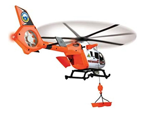 Dickie Toys Luz Y Sonido Sos Rescate Helicoptero Con Palas