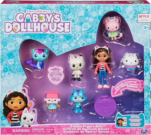 Figura Gabby Set 7 Pack La Casa De Muñeca De Gabby Original 