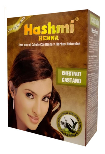 Hashmi Henna Tinte Para Cabello Caja 6 Sobres X 10g