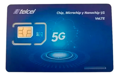 Kit De 100 Chips Telcel Express Número Nuevo Región 9 (55)