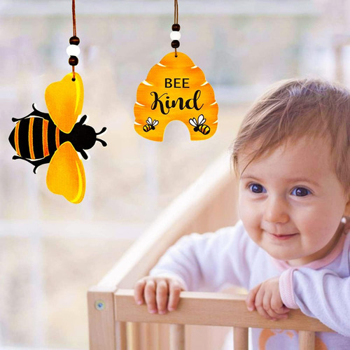 10 Piezas Adornos De Abeja Colmena De Abejas De Madera ...