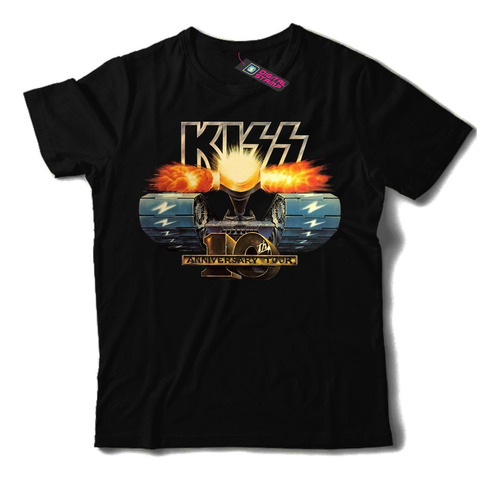 Remera Kiss Tank 10 Anniversary Tour T810 Dtg Premium