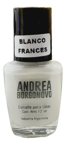 Esmalte Para Uñas Blanco Francés Andrea Borgonovo 12ml