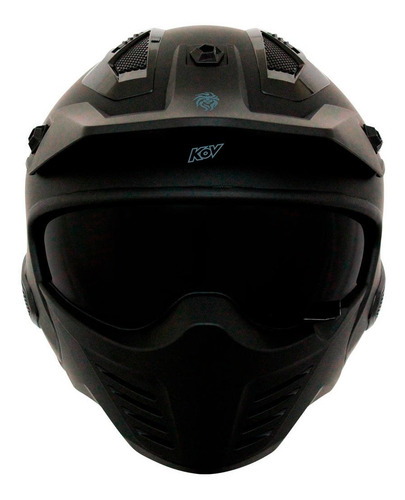 Imagen 3 de 8 de Casco Para Moto Kov Con Mascara Rock-o Certificado Dot