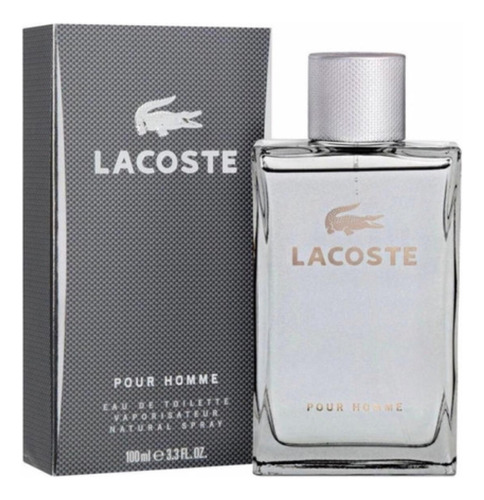 Lacoste Cinza Pour Homme Edt - 100 Ml - Masculino