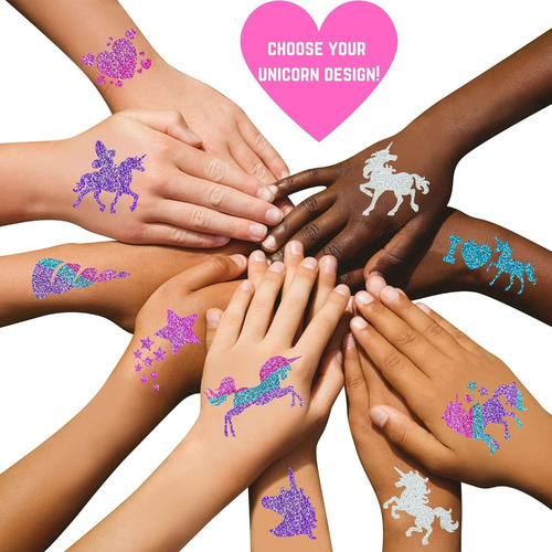 Girlzone Tatuajes Temporales Tattoo De Unicornios