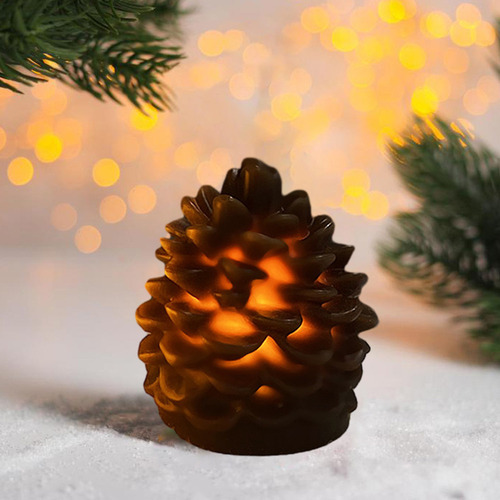 Vela Led Con Forma De Árbol De Navidad En V Que Parpadea, Fu
