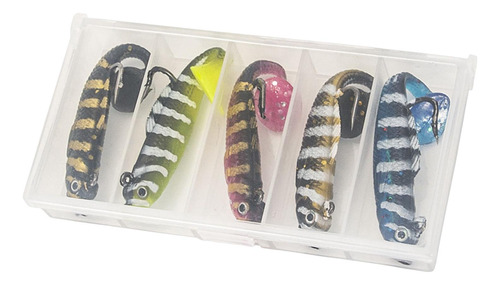 Kit De Señuelos De Pesca De Cebos Blandos De 5 Piezas Que