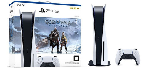 Console Mídia Física Com God Of War Ragnarok Playstation 5 Cor Branco