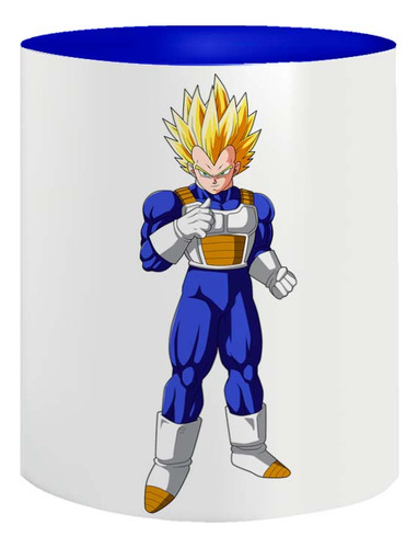 Caneca De Porcelana Do Dragon Ball Z Vegeta Transformações