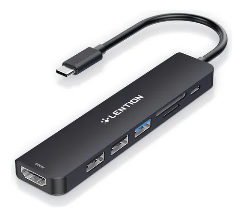 Lention Hub Usb-c 4k/60hz Hdmi 7 Portas Adaptador Multiport Para ...
