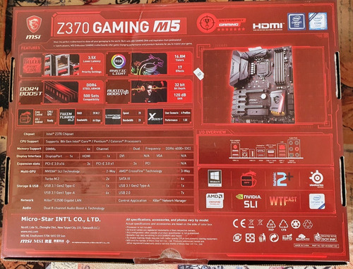 Imagem 4 de 10 de Processador Intel Core I7-8700k + Msi Z370 Gaming M5