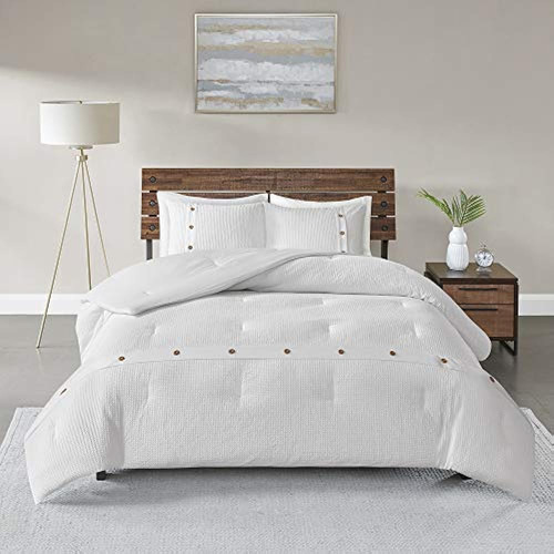 Madison Park Cozy Cotton Comforter Set Casual Modern Design 