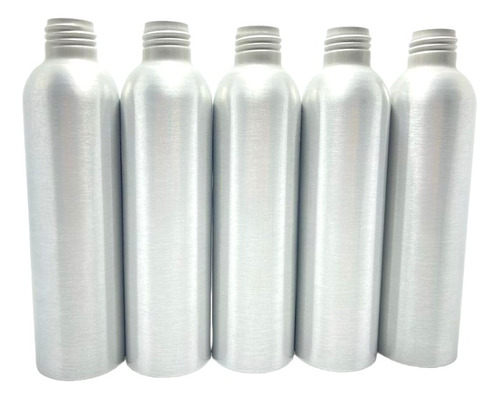 Envase Aluminio Botella 215 Cc  Cosmética Frasco 215 Ml X10