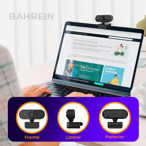 Webcam Home Ofice 1080p Full Hd Videoconferencia Streamcam Web Cam Usb Com Microfone Zoom Meet- Bahrein