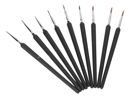 Set De 9 Pinceles Para Decoración De Uñas Liner Striping Bru