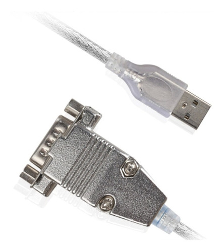 Cable De Datos Db9 Adaptador Usb Rs232 Windows 10 - 11 Color Gris