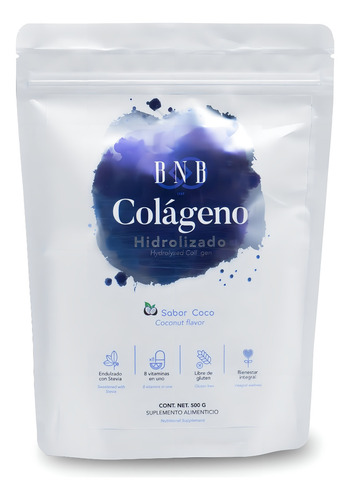 Colageno Hidrolizado Bnb Corp En Polvo Sabor Coco 500g L Coco