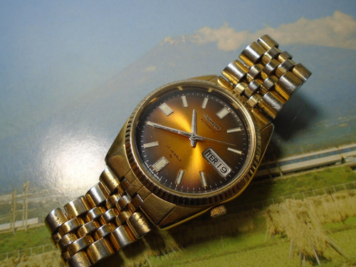 Seiko Folhado Ouro Amtigo Ref 7009 3110 Automático