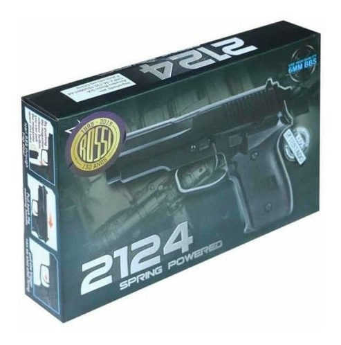 Imagem 6 de 7 de Pistola Airsoft Rossi Vigor Spring P226 6mm + 300 Bbs 0.20g