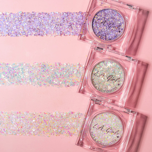 Glitter Sombra Cara Y Cuerpo Twinkle And Glow 3 Pzs L.a Girl