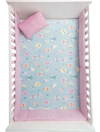 Cobertor Para Bebe Chiqui Mundo Cunero Ligero 108*150cm Color Diseño Diseño De La Tela Búhos