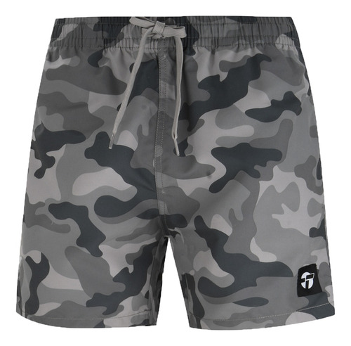 Malla Topper Natación Hombre Slim H Gris-camo Ras