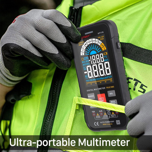 Imagen 5 de 8 de Tester Multimetro Digital Capacimetro, Con Modo Smart Autom.