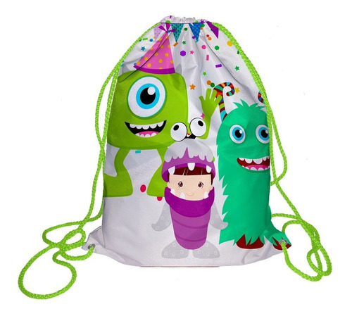 40 Morralito Dulcero Bolo Fiesta Infantil Monster Inc 