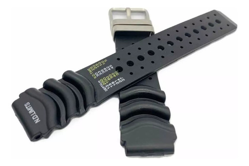 Pulseira Para Citizen Hiper Duplex Aqualand C500+ Pinos Cor Prata