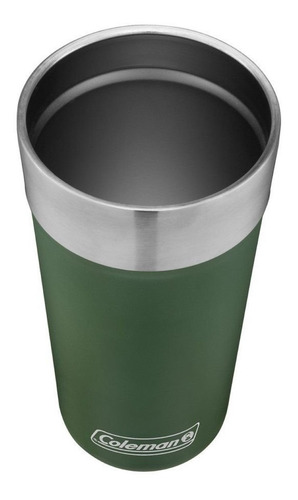 Imagem 3 de 4 de Copo Térmico De Cerveja Coleman 600 Ml Verde Com Abridor