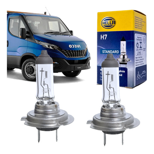 Lampada Farol Baixo Iveco Daily 2020 2021 Hella Par