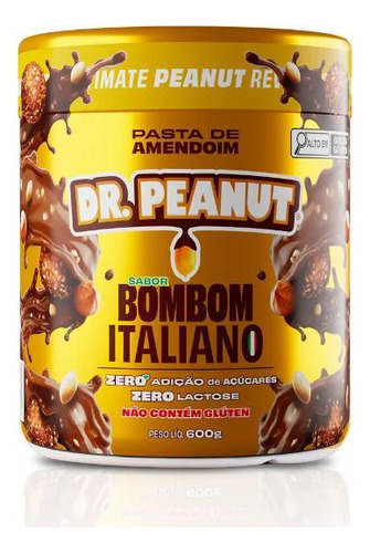 Dr Peanut Bombom Italiano 600g - Zero Lactose