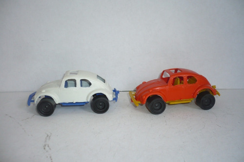 Mini Vocho Set Con 2 - Carrito De Juguete Vintage Bootleg